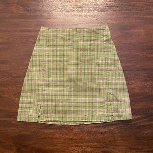 Rare Brandy Melville Plaid Mini Skirt
